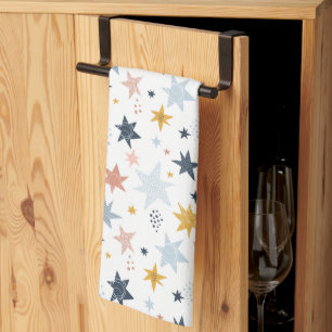 Fun Star Pattern Tea Towel