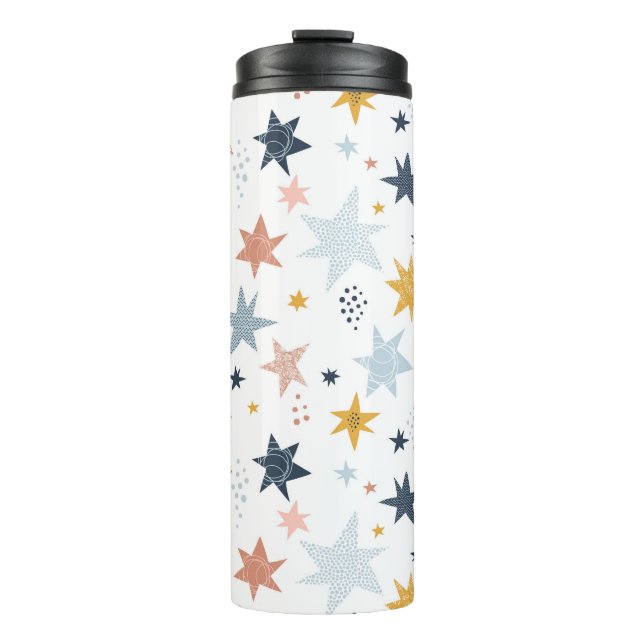 Fun Star Pattern Thermal Tumbler (Front)