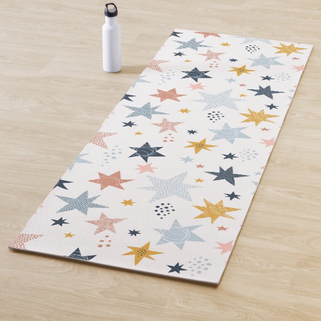 Fun Star Pattern Yoga Mat (In Situ)