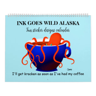 Fun Sticker Designs - Large Calendar
