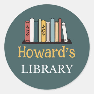 FUN! Sticker - Library -  Personalised - Add Name