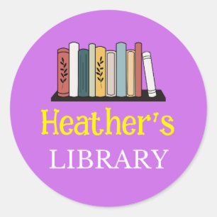 FUN! Sticker - Library -  Personalised - Add Name