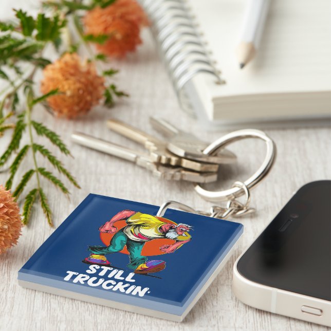 Fun Still Truckin' Key Ring (Front Right)