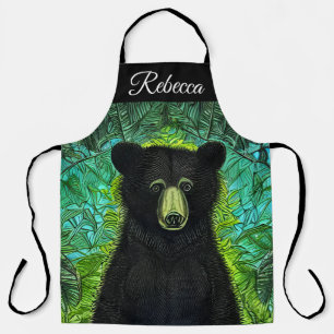 Fun Storybook Little Black Bear Apron