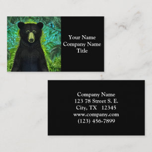 Fun Storybook Little Black Bear Business Card