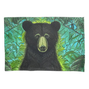 Fun Storybook Little Black Bear Pillowcase