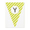 Fun Stripe Lime Green Customisable Flag Bunting