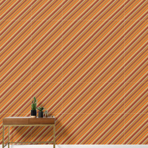 Fun stripe pattern tiled wallpaper