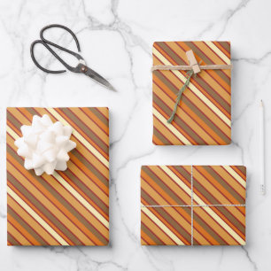 Fun stripe pattern tiled Wrapping Paper Sheets