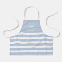 Fun Stripes Editable Colour Personalised Kid Apron