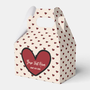 Fun Stylist Sweet Heart Party Supplies Template Favour Box