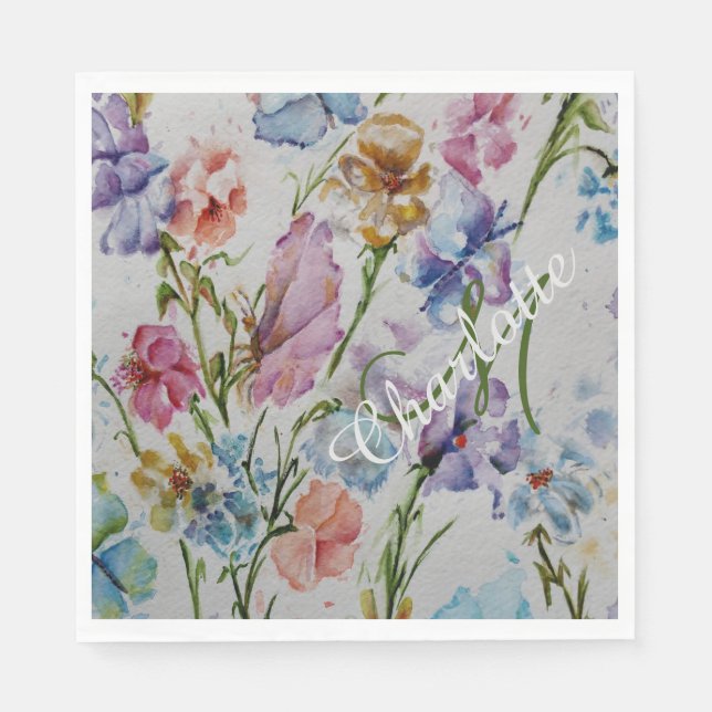 Fun Summer Backyard Party Napkin (Front)