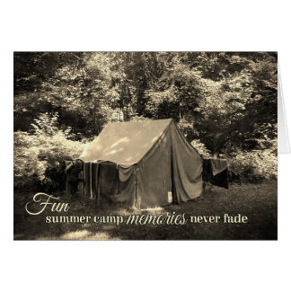 Fun Summer Camp Memories Never Fade-Vintage Tent