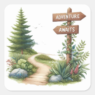 Fun  Summer Camping Stickers