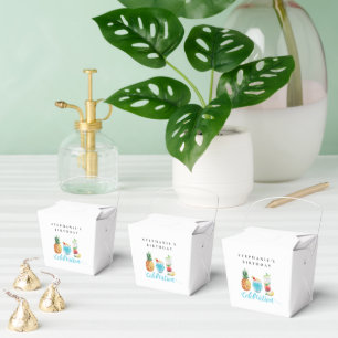 Fun Summer Celebration Cocktail Birthday Party Favour Box
