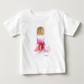 Fun, Summer Chocolate and Strawberry Popsicle Baby T-Shirt