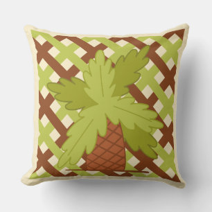 Fun Summer Design Pineapple Lattic Background Cushion