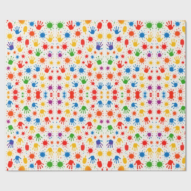Fun summer inspired wrapping paper (Flat)
