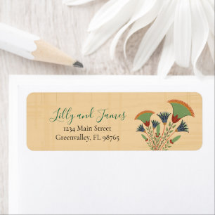 Fun Summer Pool Party Watercolor Sweet 16 Return Address Label