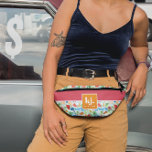 Fun Summer Stylish Monogram Bum Bags<br><div class="desc">Every woman needs a good carry all to tote around all of her essentials. Whether it's a bridesmaid gift, a birthday gift or even just a nice little gift to yourself, these fanny packs are both practical and stylish—a winning combo every time. Because each bag can be personalised with a...</div>