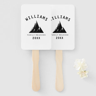 Fun Summer Vacation Camping Nature Family Reunion Hand Fan