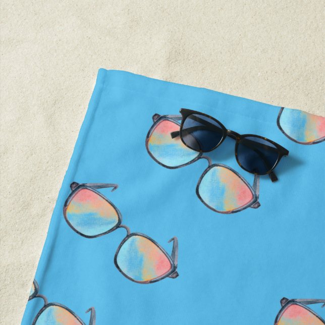 Fun Sunglasses Colorful lens Beach Towel (In Situ)