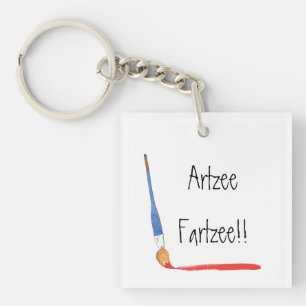 Fun Super Cute Artzee Fartzee Acrylic Key Ring