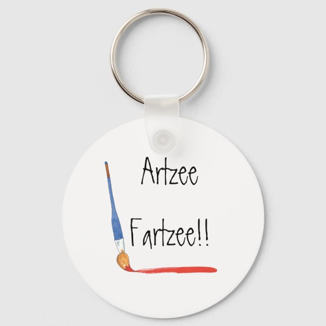 Fun Super Cute Artzee Fartzee Key Ring (Front)