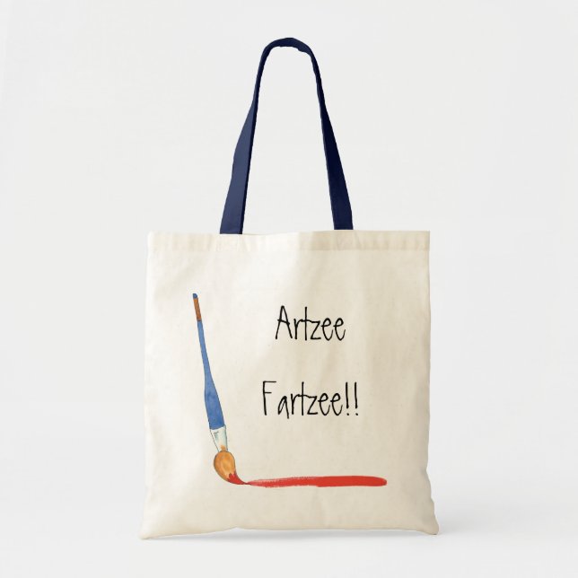 Fun Super Cute Artzee Fartzee tote Bag (Front)