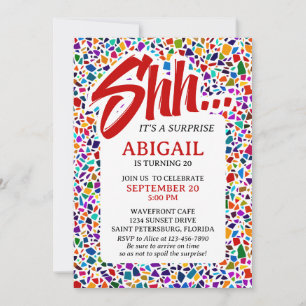 Fun Surprise Colourful Birthday Invitation