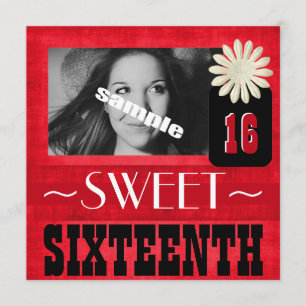 Fun Sweet Sixteenth Party for Country Girls Invitation