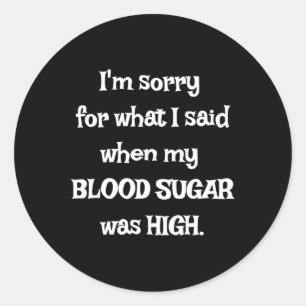 Fun T1d - Diabetes Awareness Classic Round Sticker