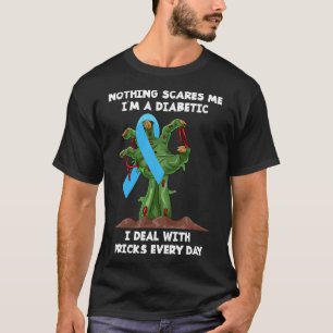 Fun T1D Diabetic Type 1 Diabetes Awareness Hallowe T-Shirt