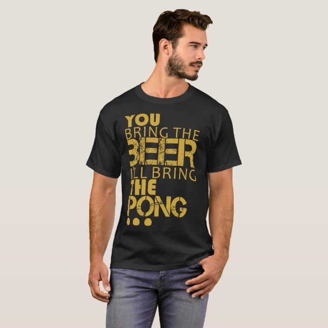 Fun t-shirt beer pong (Front Full)