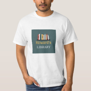 FUN! T-Shirt- Library - Personalised - Add Name T-Shirt