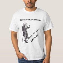 Fun T-Shirt Retirement Date Gag Gift Finish Line
