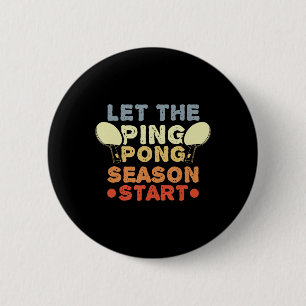 Fun Table Tennis Quote Jersey for Ping Pong Player 6 Cm Round Badge