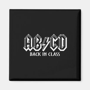 Fun Teacher ABCD Rocks Back To School Back In Clas Magnet