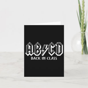 Fun Teacher Abcd Rocks Byck To School Byck In Cl A Card