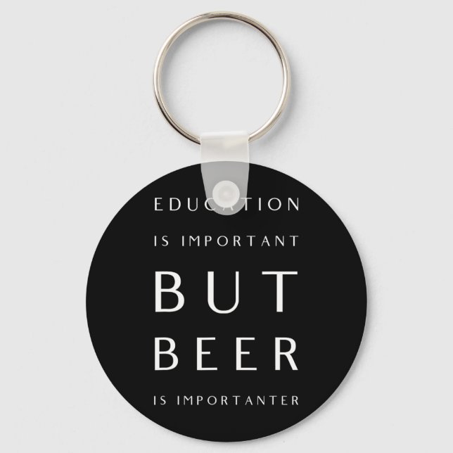 Fun Teacher Drinking Craft Beer Lover Accessories  Key Ring (Front)