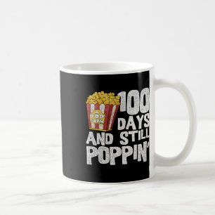 Fun Teacher School Student Popcorn 100 Days Of Sch Coffee Mug