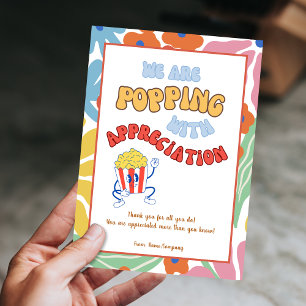 Fun Teacher Volunteer Colleague Thank You Card