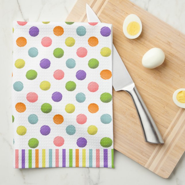 Fun Tennis Tea Towel (Quarter Fold)