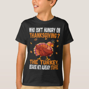 Fun Thanksgiving Food Joke Dabbing Stuffed Turkey  T-Shirt