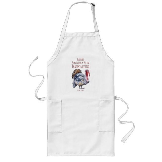 Fun Thanksgiving Turkey Day Apron (Front)