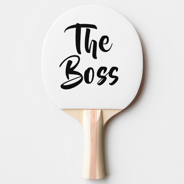 FUN, THE BOSS  PING PONG PADDLE (Front)