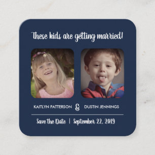 Fun "These Kids" Photo Save The Date Enclosure Card
