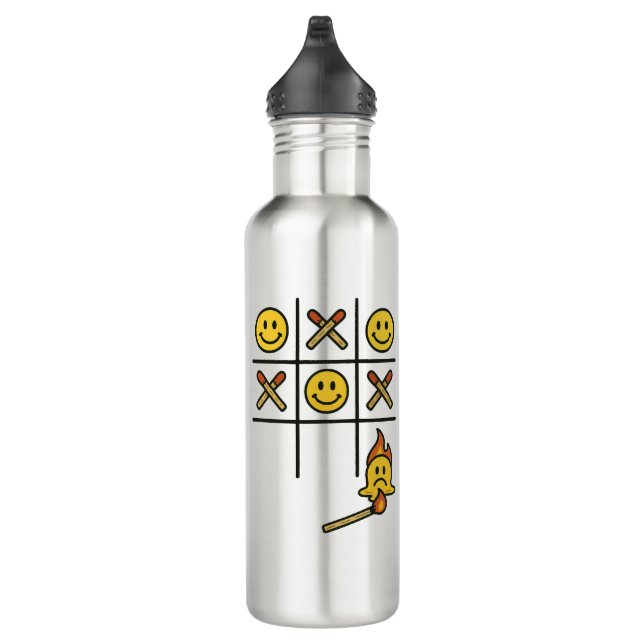 Fun Tic Tac Toe design 710 Ml Water Bottle (Right)