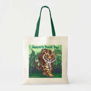 Fun Tiger Personalised Book Bag
