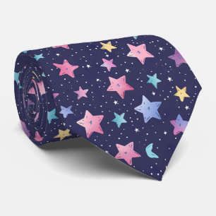 Fun tiled star pattern tie